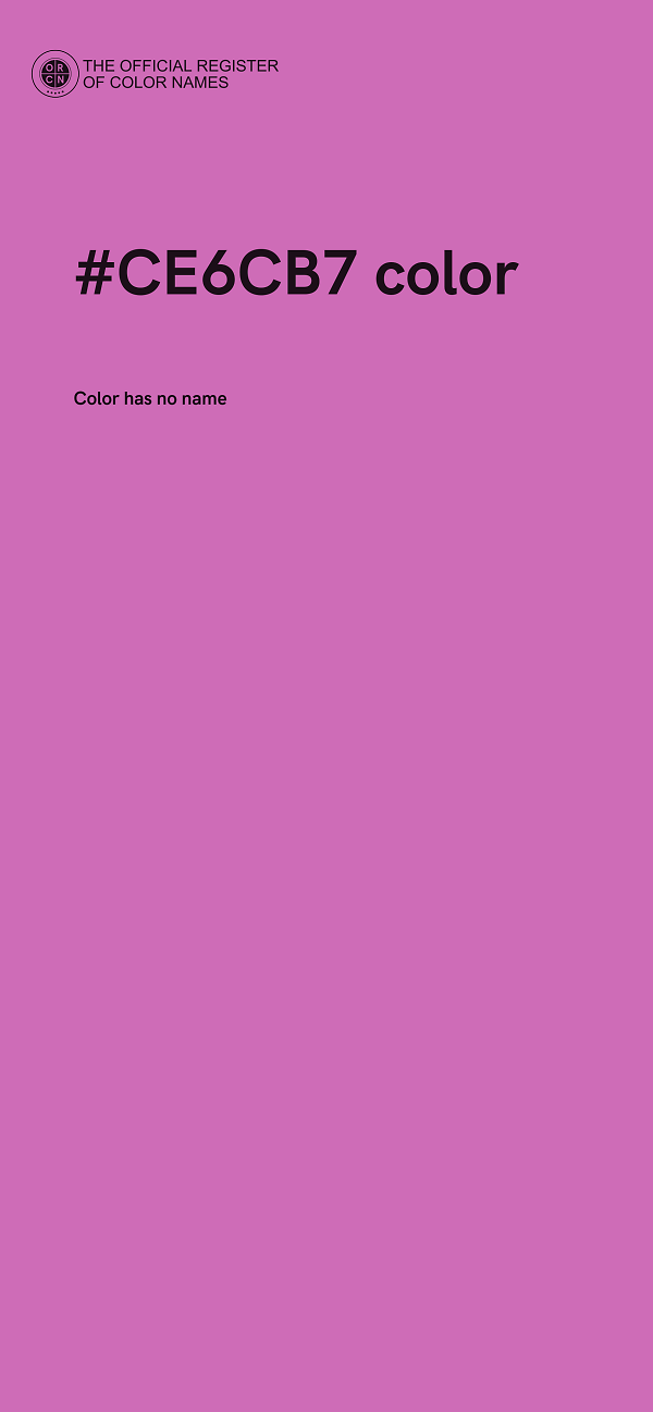 #CE6CB7 color image