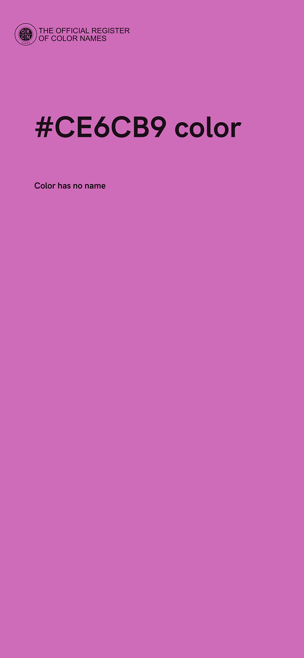 #CE6CB9 color image