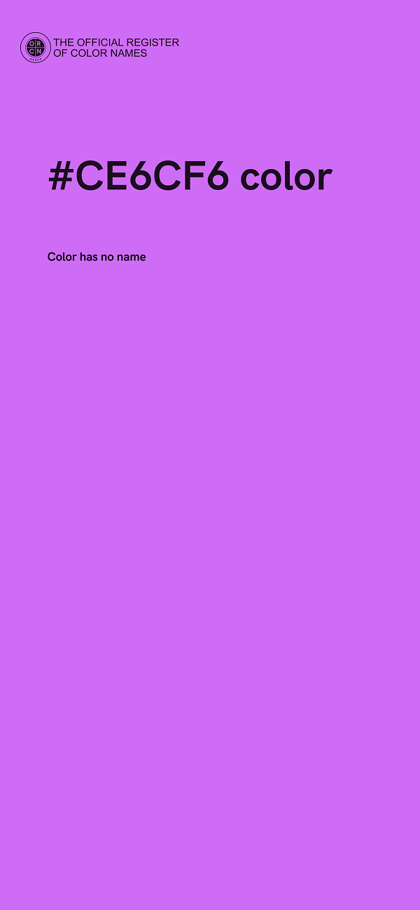 #CE6CF6 color image