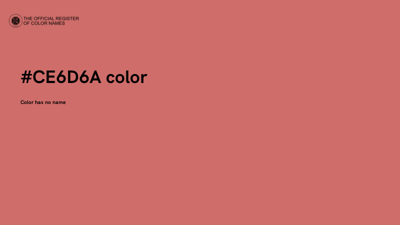 #CE6D6A color image