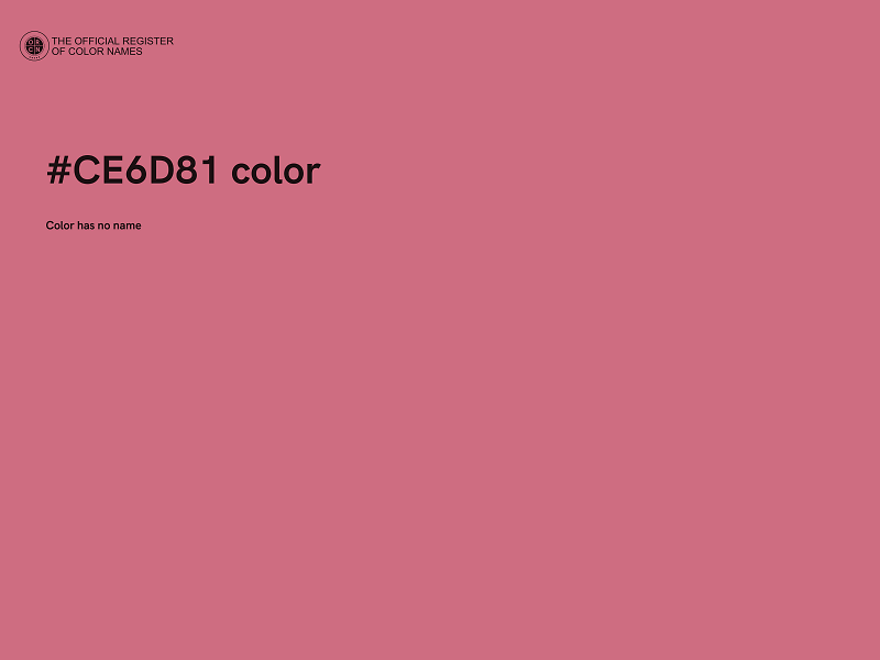 #CE6D81 color image