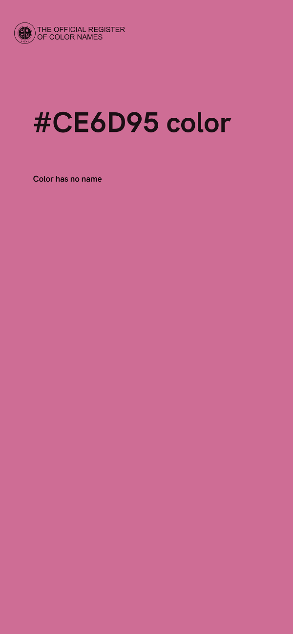 #CE6D95 color image