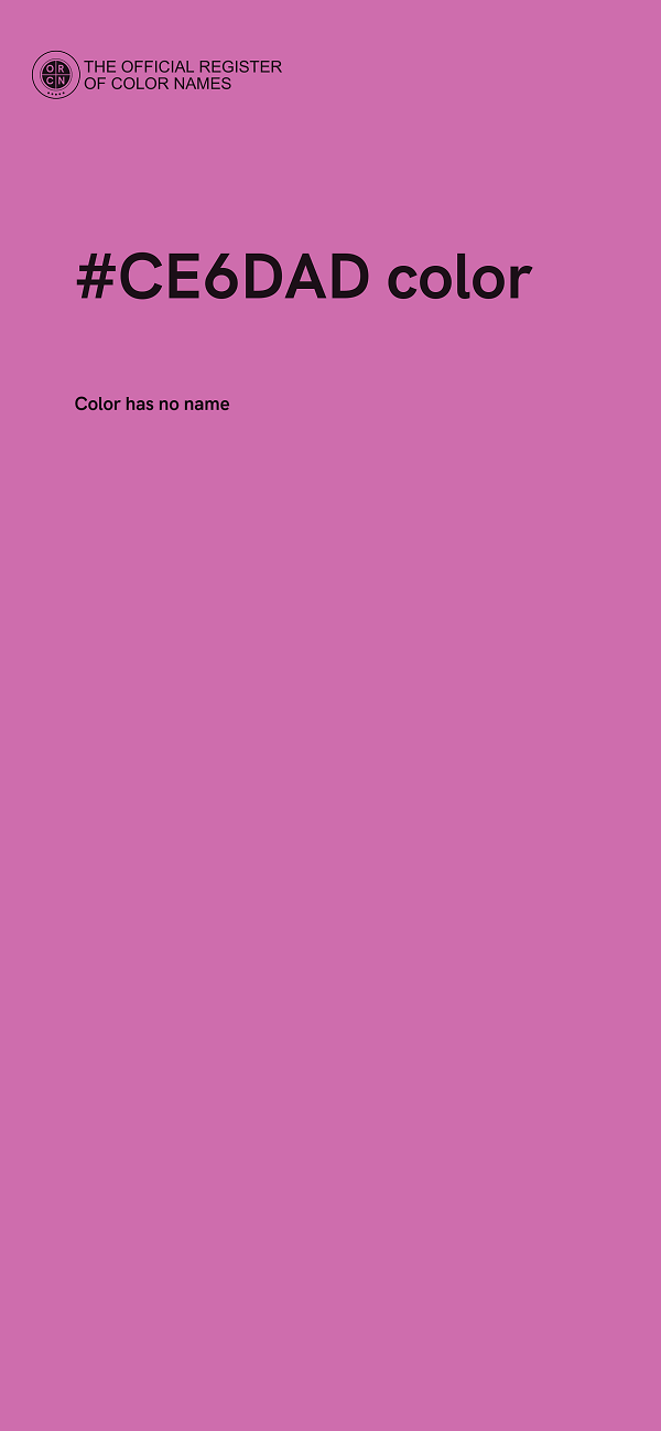 #CE6DAD color image