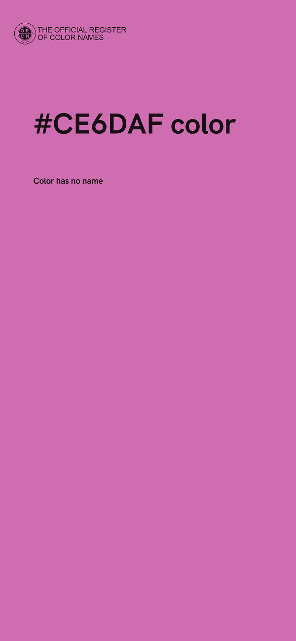 #CE6DAF color image