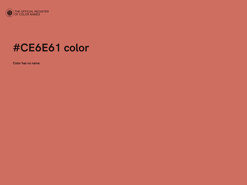 #CE6E61 color image