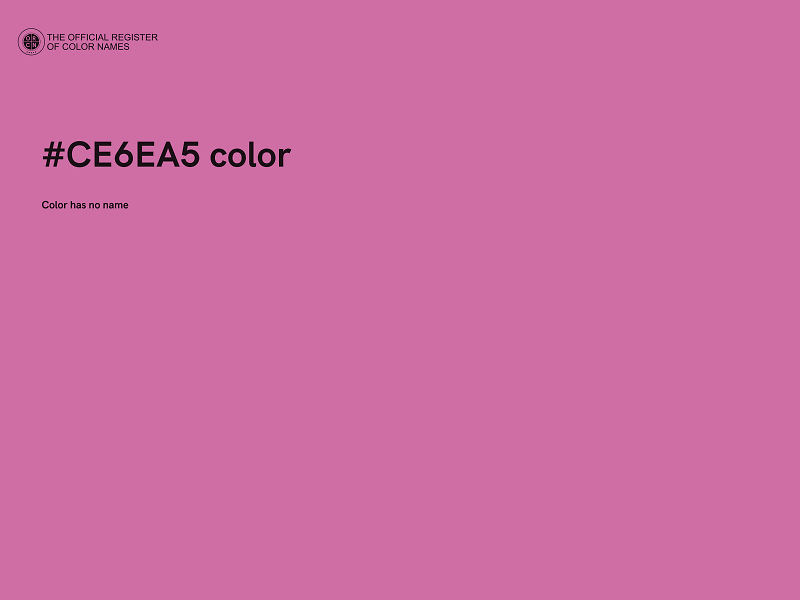 #CE6EA5 color image