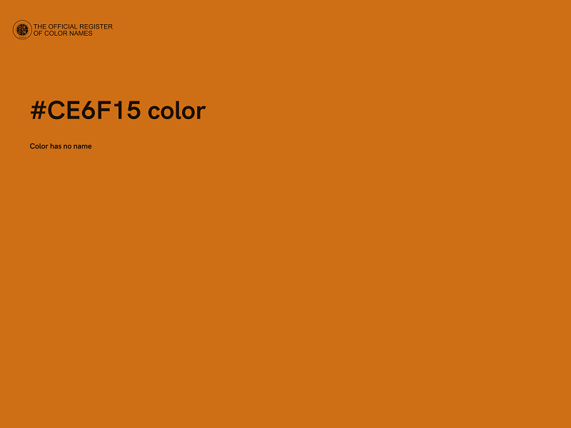 #CE6F15 color image