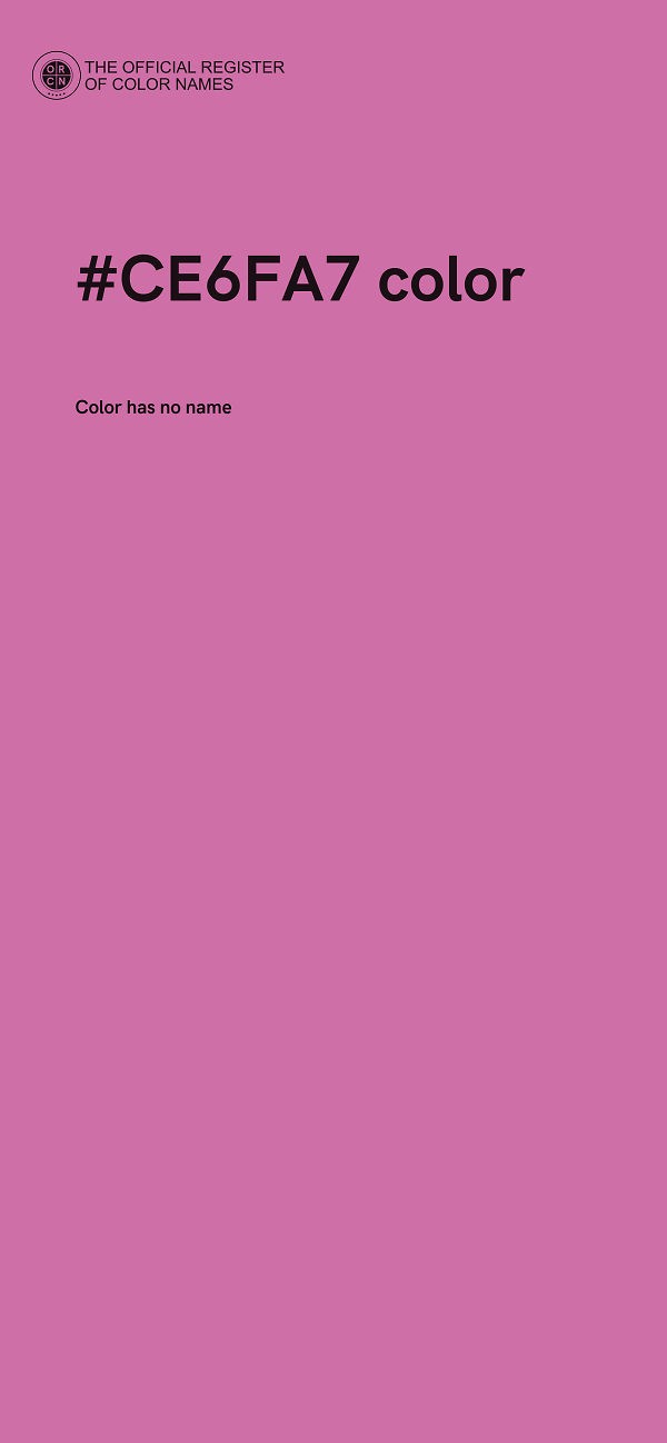 #CE6FA7 color image