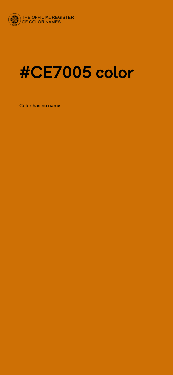 #CE7005 color image
