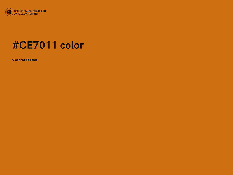 #CE7011 color image