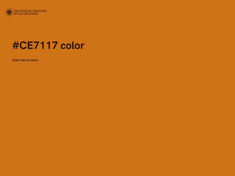 #CE7117 color image