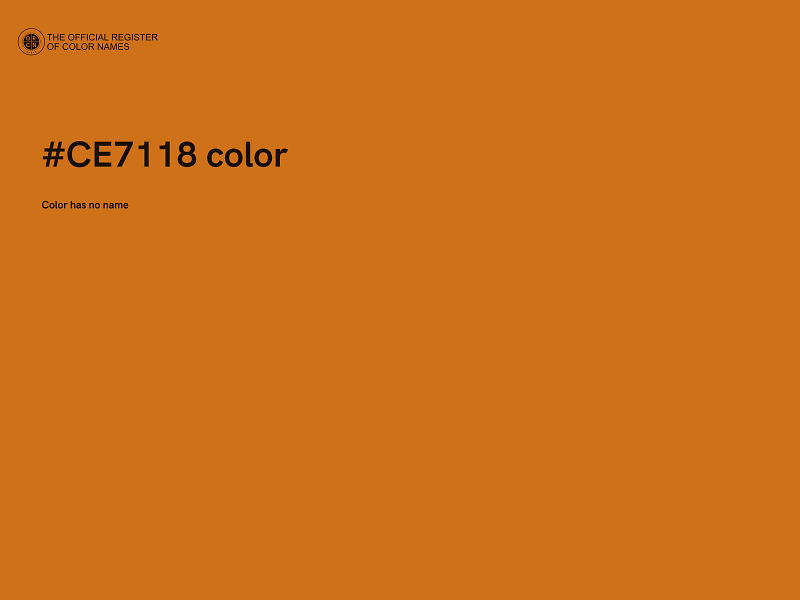 #CE7118 color image