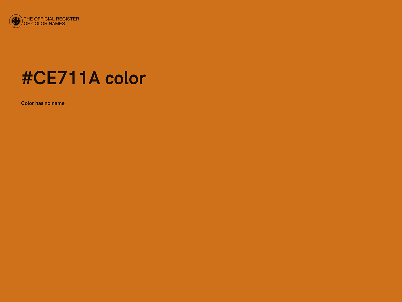 #CE711A color image