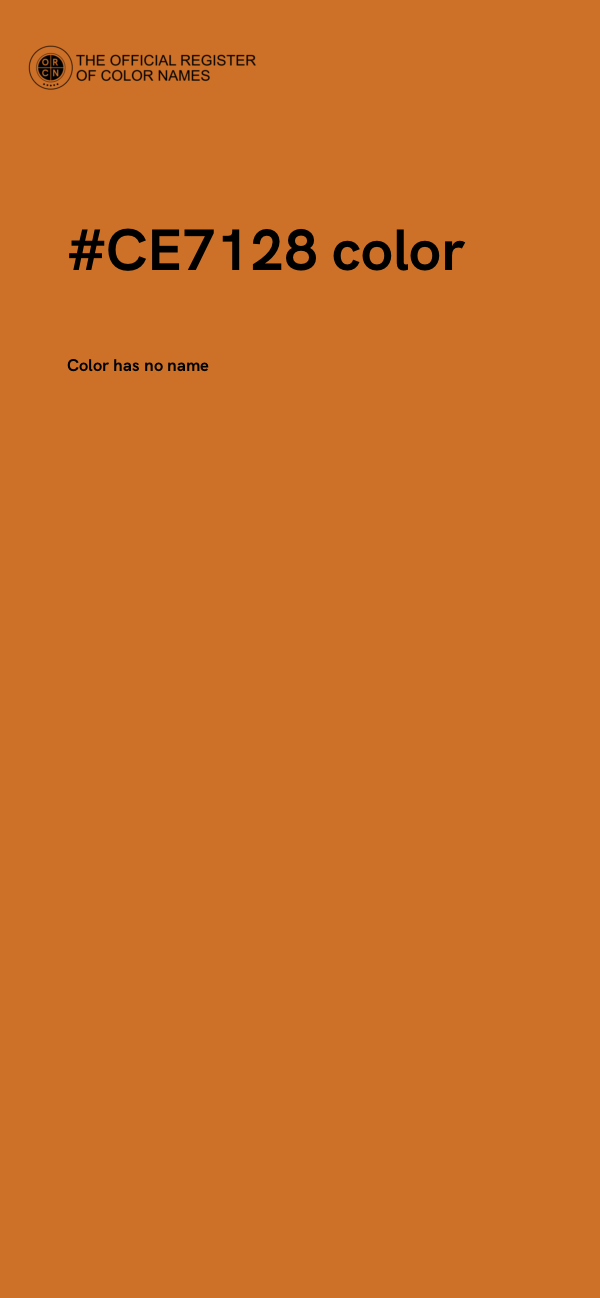 #CE7128 color image
