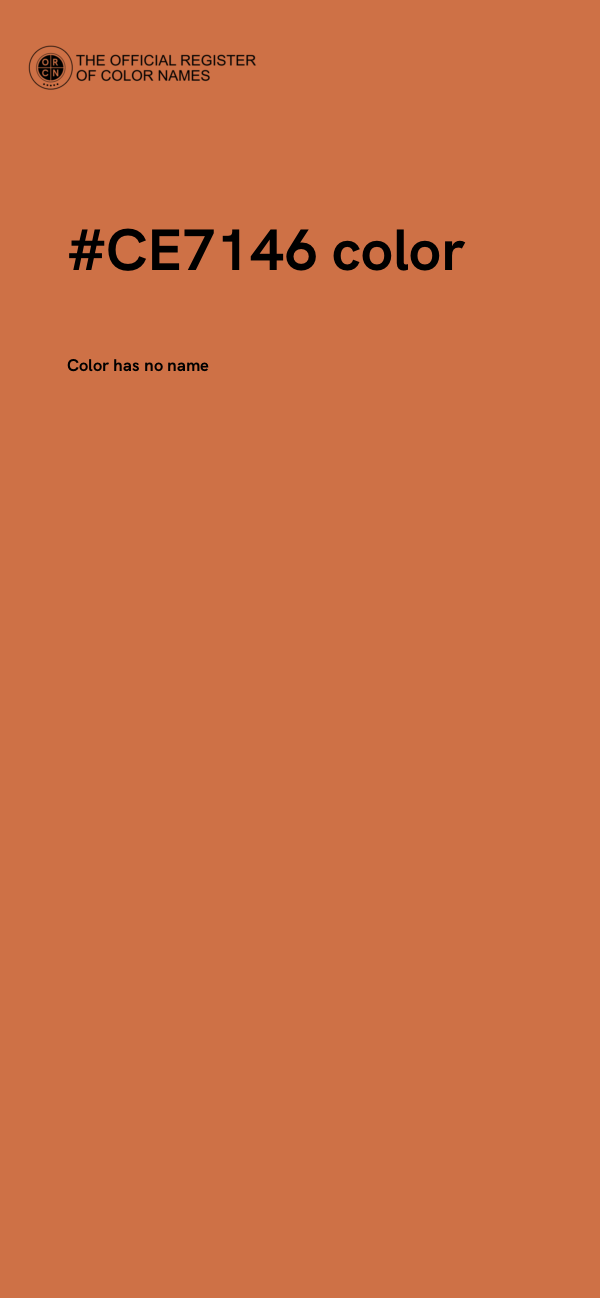 #CE7146 color image