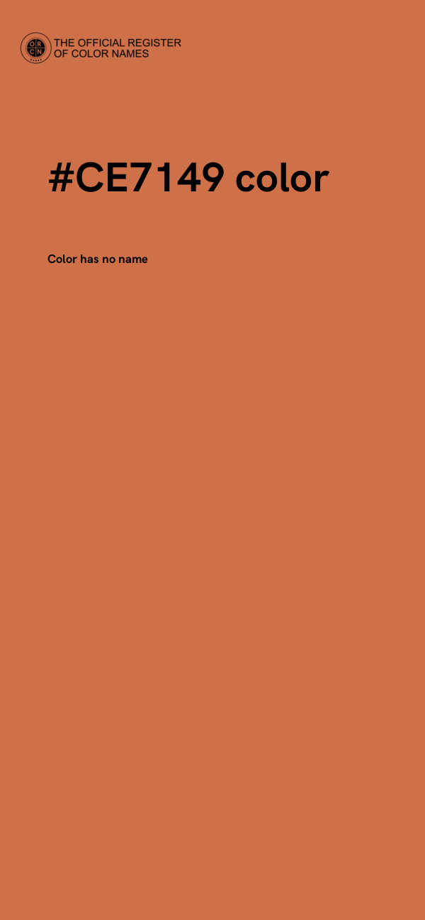 #CE7149 color image