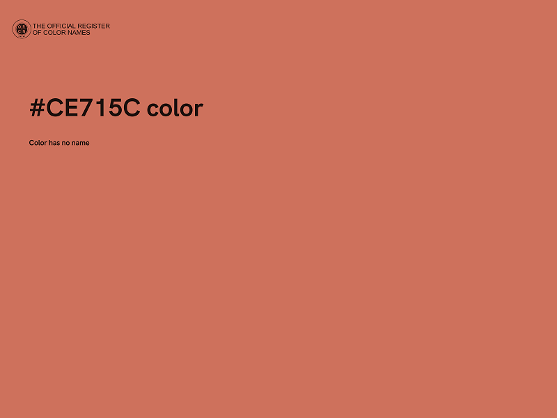 #CE715C color image