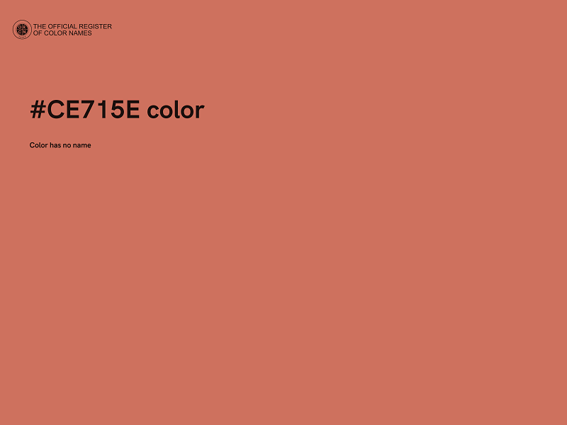 #CE715E color image