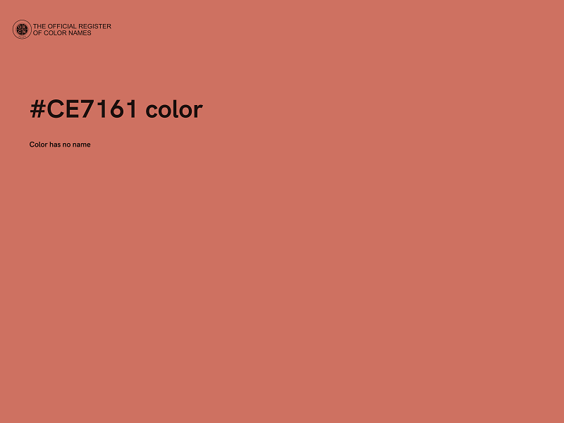 #CE7161 color image