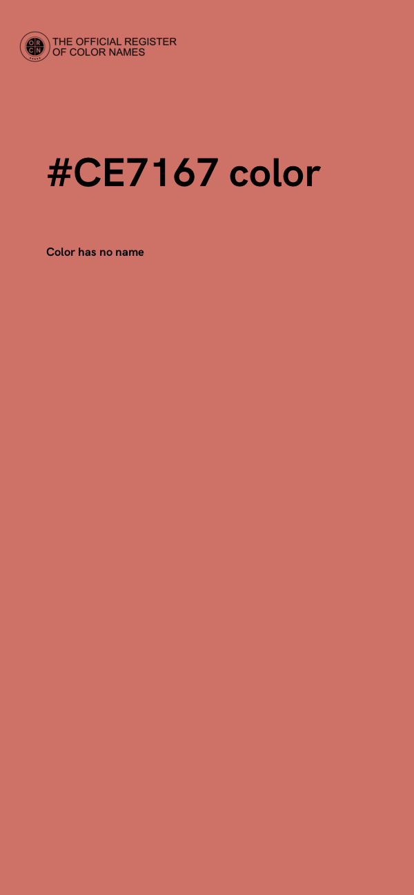 #CE7167 color image