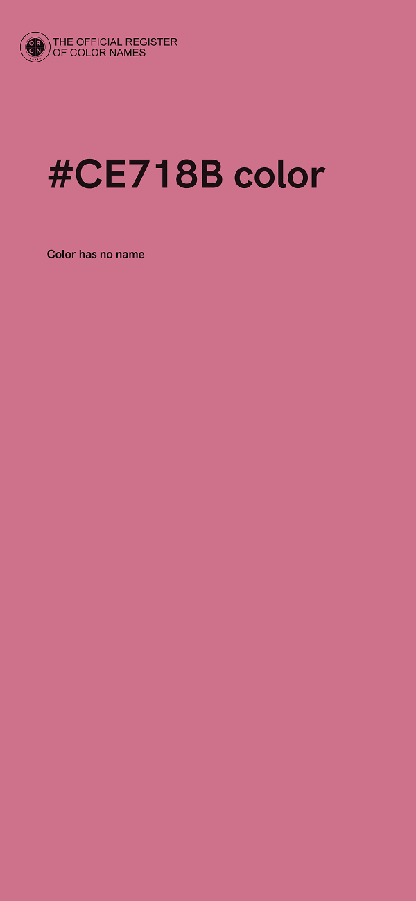 #CE718B color image