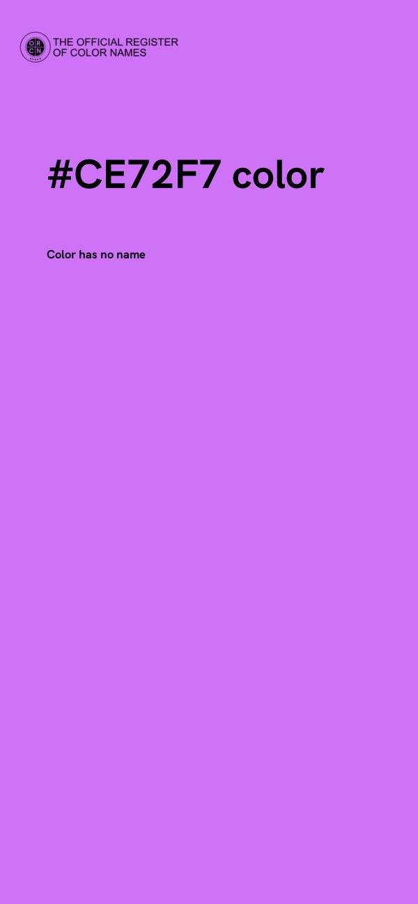 #CE72F7 color image