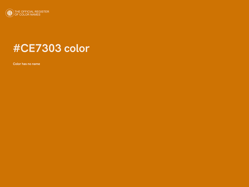 #CE7303 color image