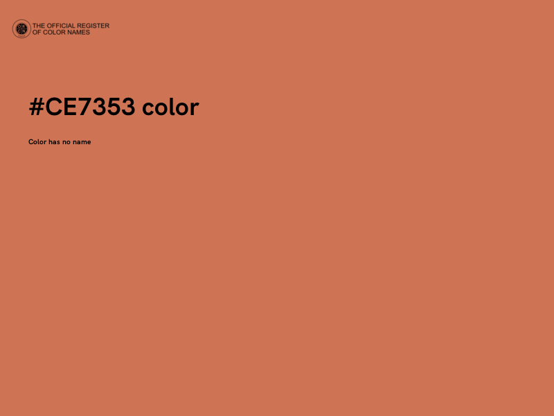 #CE7353 color image