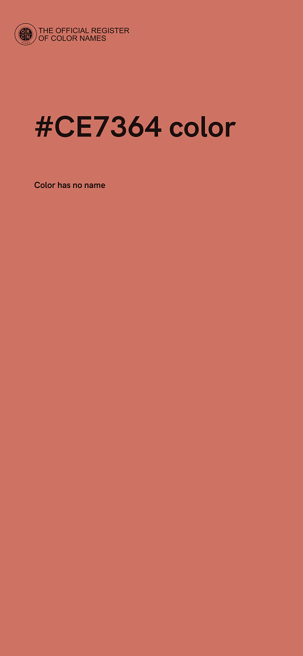#CE7364 color image