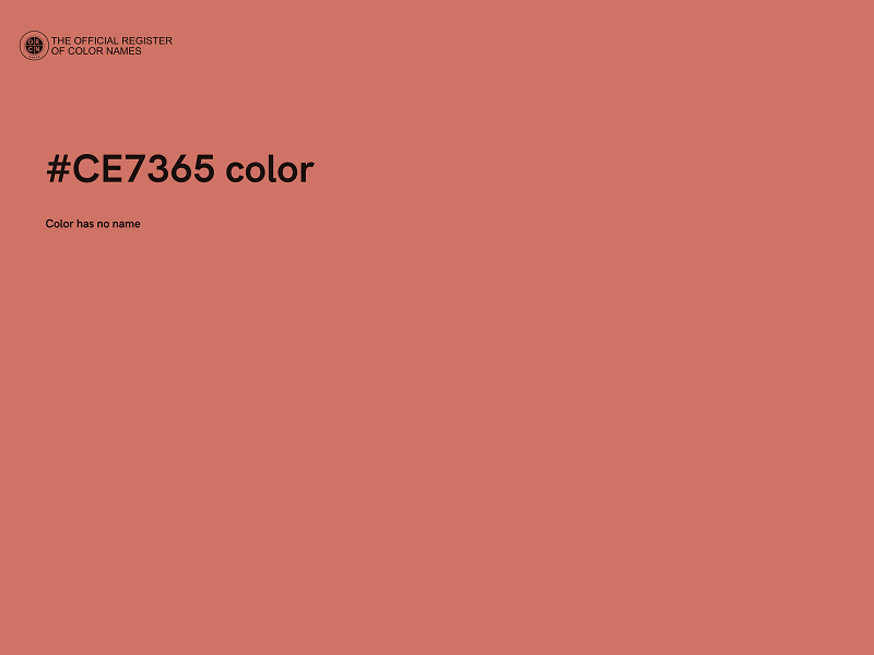 #CE7365 color image
