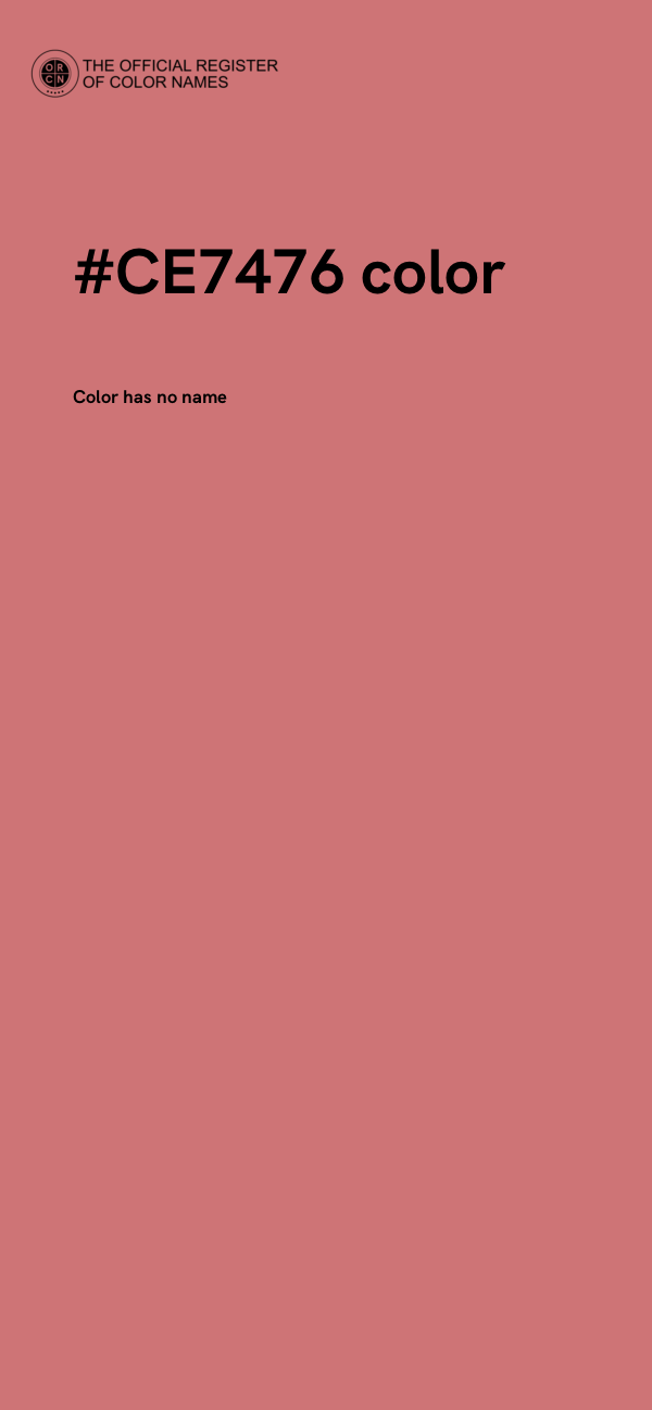 #CE7476 color image
