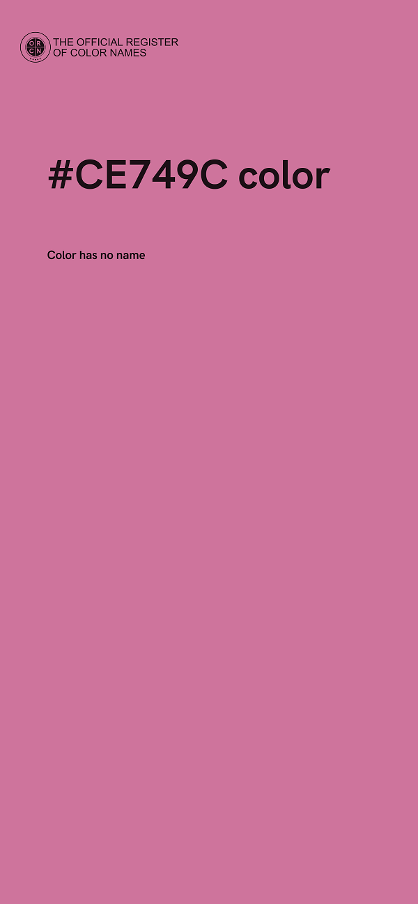 #CE749C color image