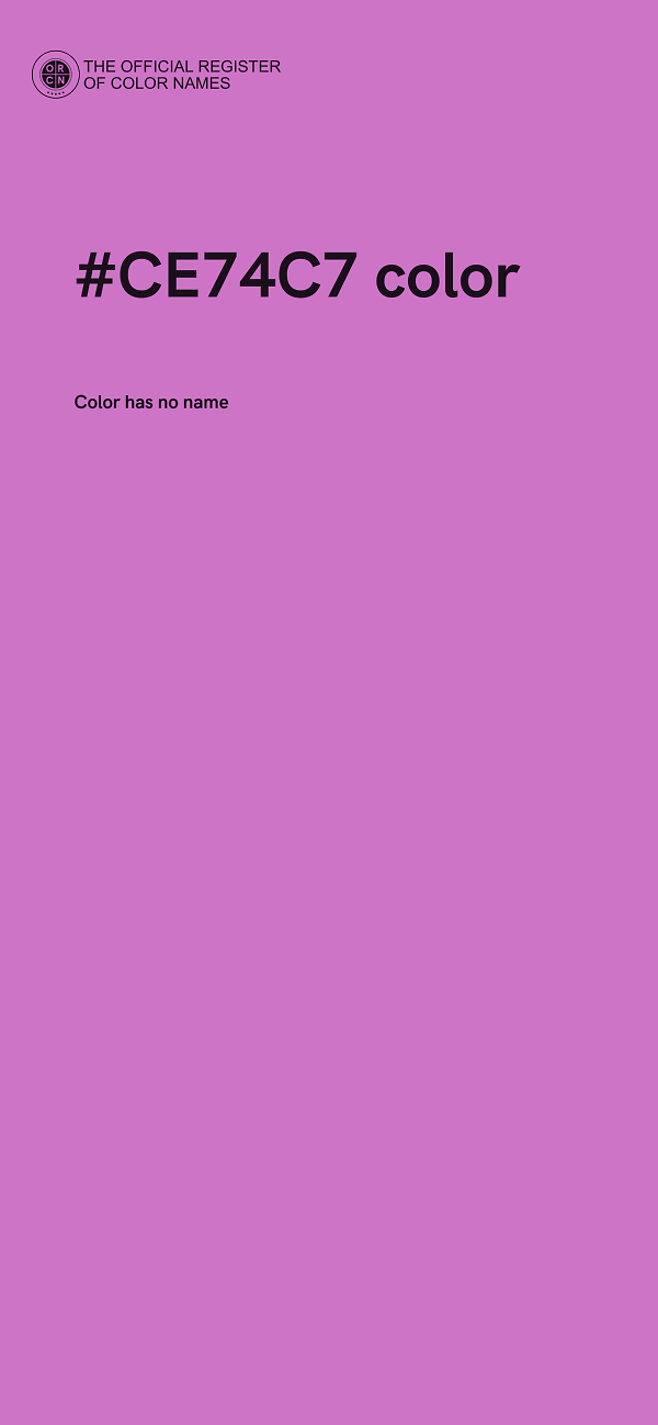 #CE74C7 color image