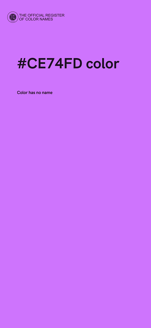 #CE74FD color image