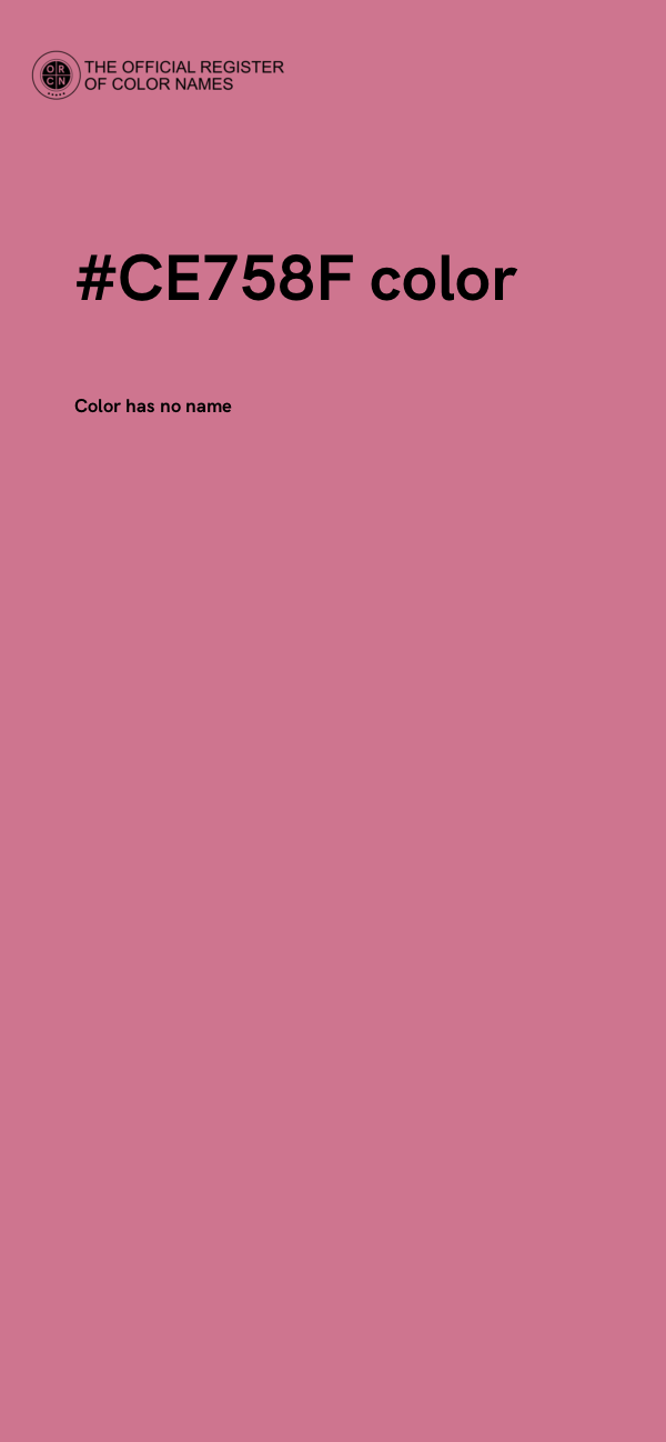 #CE758F color image