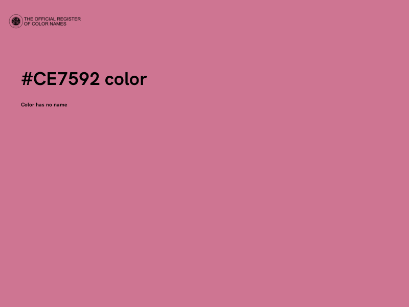 #CE7592 color image