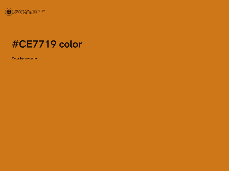 #CE7719 color image