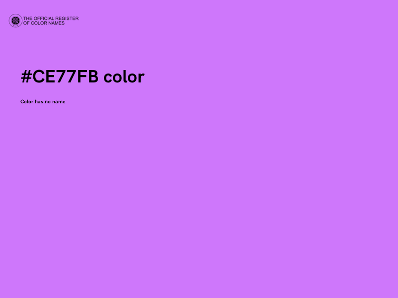 #CE77FB color image