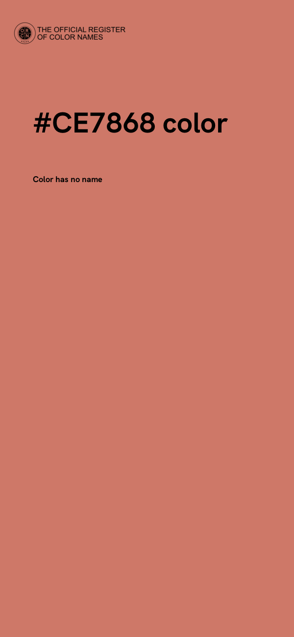 #CE7868 color image