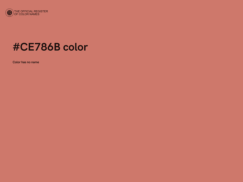 #CE786B color image