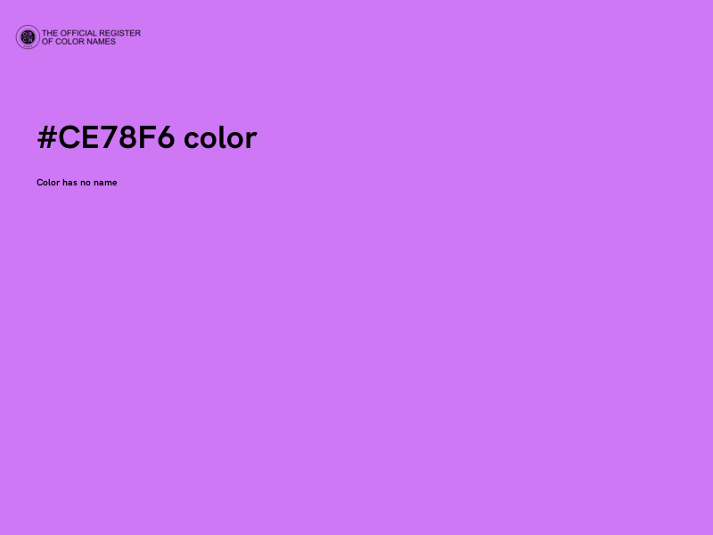 #CE78F6 color image