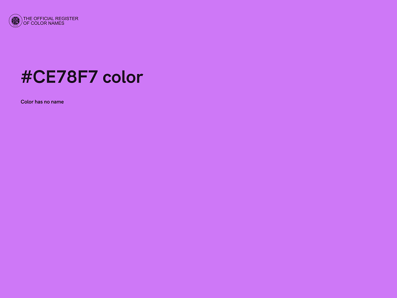 #CE78F7 color image