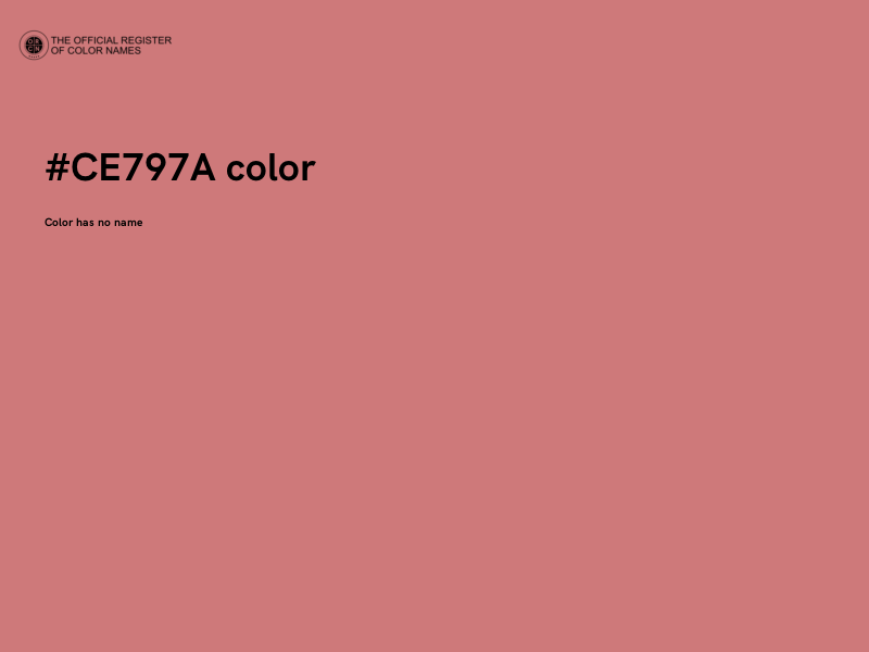 #CE797A color image