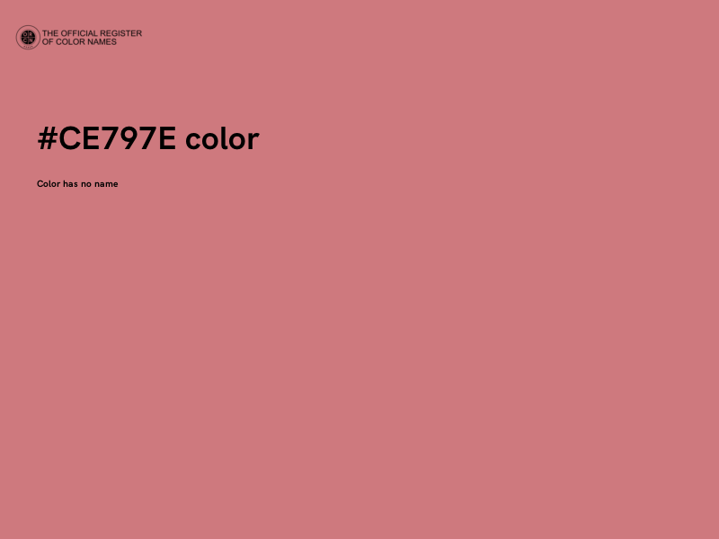 #CE797E color image