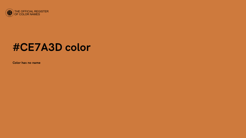 #CE7A3D color image