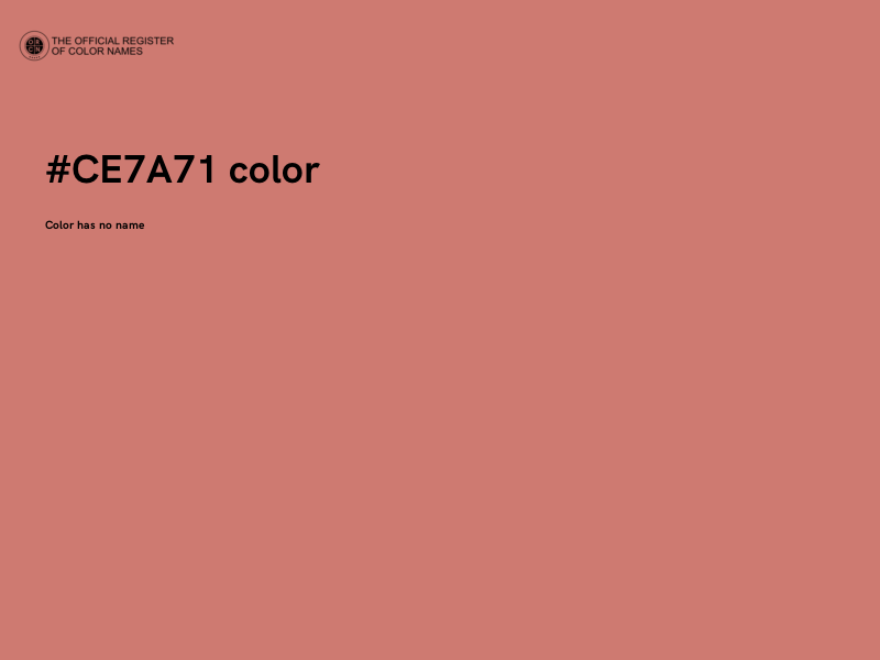 #CE7A71 color image