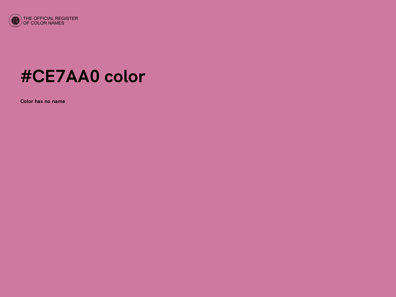 #CE7AA0 color image
