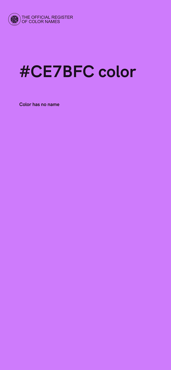 #CE7BFC color image