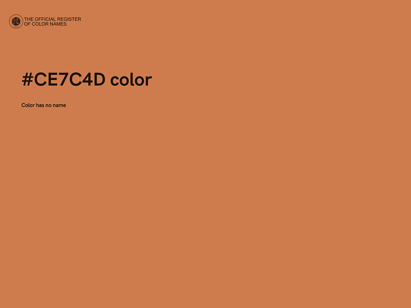 #CE7C4D color image
