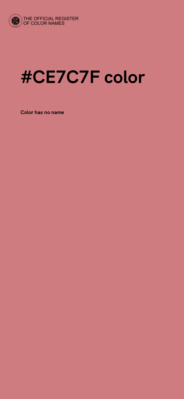 #CE7C7F color image